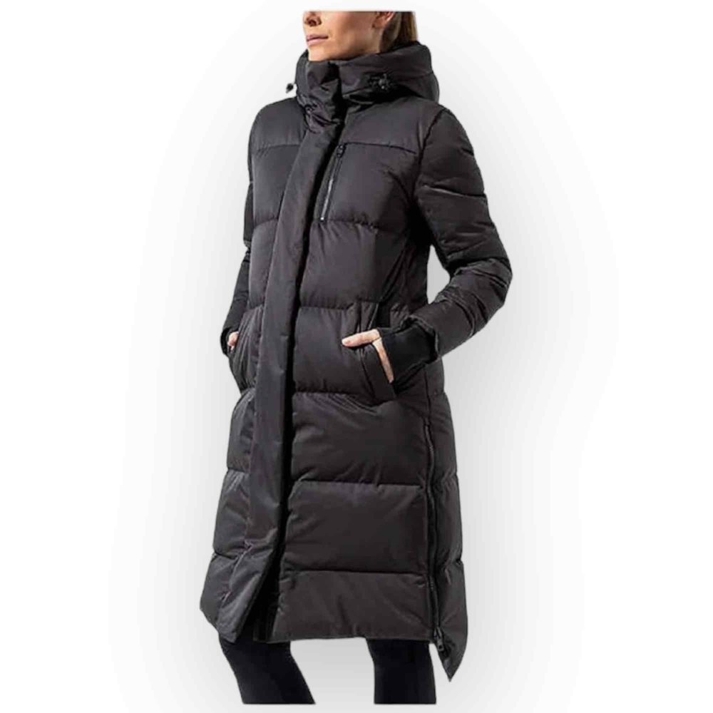 MPG Maxi Goose Down Puffer Jacket - Eco-Friendly Black, Size M